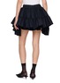 Back View - Click To Enlarge - BONBOM - Panmer Tiered Wool Blend Mini Skirt