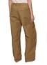 Back View - Click To Enlarge - BONBOM - Asymmetric Tuck Cotton Pants