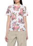 BONBOM Floral Print Crewneck T-Shirt