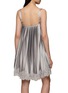 Back View - Click To Enlarge - BONBOM - Harness Strap Pleated Mini Dress