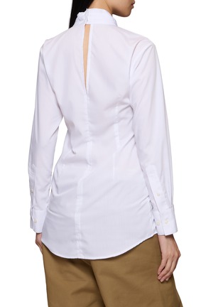 Back View - Click To Enlarge - BONBOM - Cut Out Twist Neck Shirt