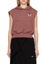 BONBOM Sleeveless Piercing Logo Cotton Hoodie