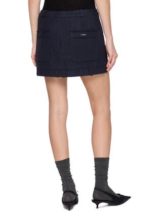 Back View - Click To Enlarge - BONBOM - Tweed Mini Skirt