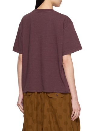 Back View - Click To Enlarge - FAFAMOON - Botanical Motif Cotton Linen Top