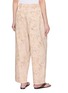 Back View - Click To Enlarge - FAFAMOON - Botanical Print Straight Leg Cotton Jeans