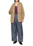 Figure View - Click To Enlarge - FAFAMOON - Water Repellent Drawstring Hooded Cotton Blend Jacket