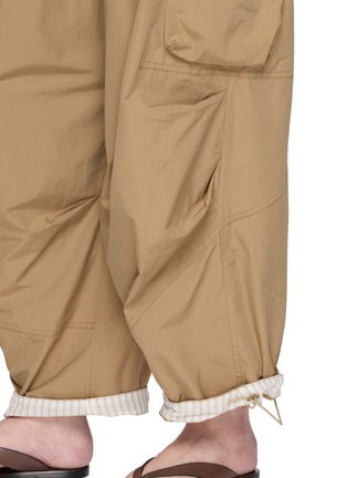  - FAFAMOON - Water Repellent Ankle Tie Cotton Blend Pants