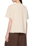 Back View - Click To Enlarge - FAFAMOON - Short Sleeve Botanical Print Cotton Linen Top