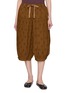 FAFAMOON Dotted Lantern Cotton Linen Blend Pants