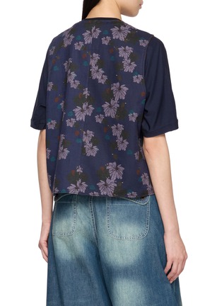 Back View - Click To Enlarge - FAFAMOON - Reversible Patchwork Cotton Linen Vest