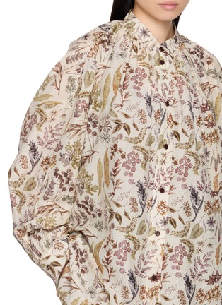  - FAFAMOON - Botanical Print Silk Cotton Shirt