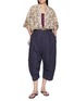 Figure View - Click To Enlarge - FAFAMOON - Botanical Print Silk Cotton Shirt