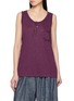 FAFAMOON Sleeveless Fringed Linen Top