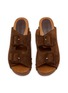 Figure View - Click To Enlarge - STRINGART - Two-buckle Suede Clogs
