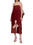 Figure View - Click To Enlarge - DAPHNE VALENTE - Atlas Pleated Colour Block Dress