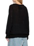 Back View - Click To Enlarge - BALENCIAGA - Boxy Foil Sheer Cashmere Knit Sweater