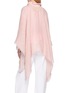 Back View - Click To Enlarge - GAYNOR BONGARD - Fringe-Edge Linen Cape