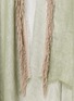Detail View - Click To Enlarge - GAYNOR BONGARD - Fringe-Edge Linen Cape