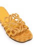 Detail View - Click To Enlarge - LOEWE - Petal Anagram Embroidered Canvas Slides