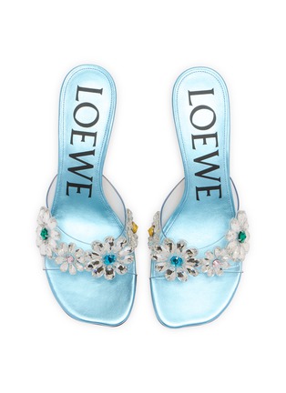 Detail View - Click To Enlarge - LOEWE - Toy 45 Crystal Flower Sandals