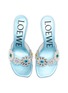 Detail View - Click To Enlarge - LOEWE - Toy 45 Crystal Flower Sandals
