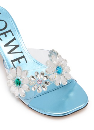 Detail View - Click To Enlarge - LOEWE - Toy 45 Crystal Flower Sandals