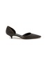THE ROW Liisa Kitten D'Orsay 35 Waxed Suede Heels