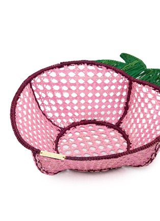 Detail View - Click To Enlarge - MERCEDES SALAZAR - Amazon Strawberry Raffia Bread Basket