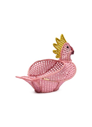 Detail View - Click To Enlarge - MERCEDES SALAZAR - Cockatoo Raffia Bread Basket