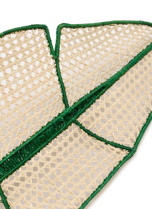 Detail View - Click To Enlarge - MERCEDES SALAZAR - Jungle Leaf Raffia Tray