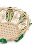 Detail View - Click To Enlarge - MERCEDES SALAZAR - Jungle Leaf Raffia Bread Basket
