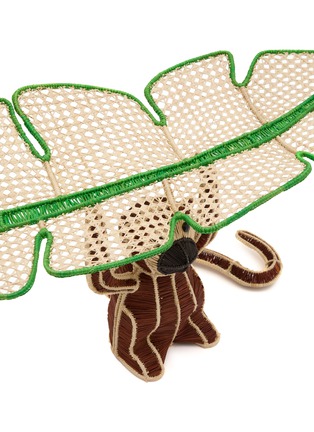 Detail View - Click To Enlarge - MERCEDES SALAZAR - Leaf Spirit Raffia Tray