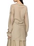 Back View - Click To Enlarge - RUOHAN - Amir Draped Tencel Long Sleeve Shirt