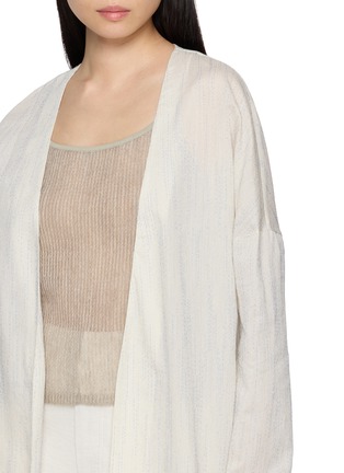  - RUOHAN - Kea Slip Top Sheer Embroidered Cardigan Set