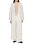 RUOHAN Kea Slip Top Sheer Embroidered Cardigan Set