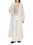 Figure View - Click To Enlarge - RUOHAN - Kea Slip Top Sheer Embroidered Cardigan Set