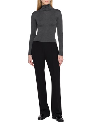 Figure View - Click To Enlarge - THE ROW - Fabien Silk Flared Pants