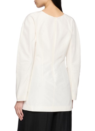 Back View - Click To Enlarge - THE ROW - Elione Cotton Silk Top