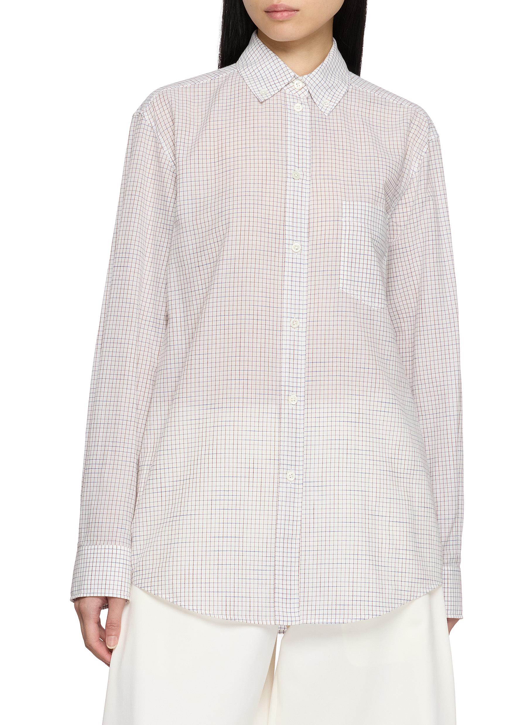THE ROW | Dalan Check Cotton Shirt | Women | Lane Crawford