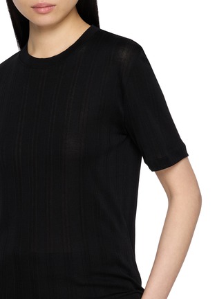  - THE ROW - Etina Rib Cotton Knit T-Shirt