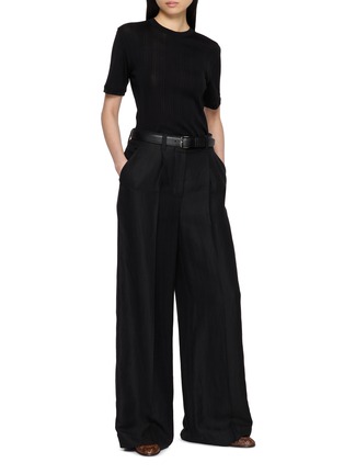 Figure View - Click To Enlarge - THE ROW - Etina Rib Cotton Knit T-Shirt