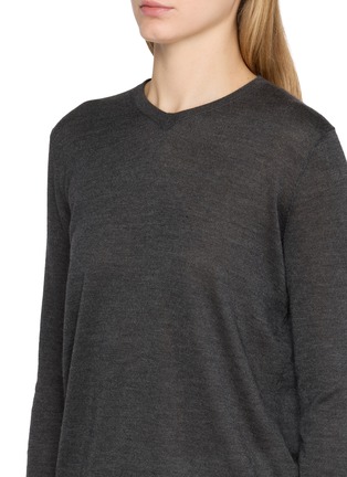  - THE ROW - Ondre V-neck Cashmere Silk Top