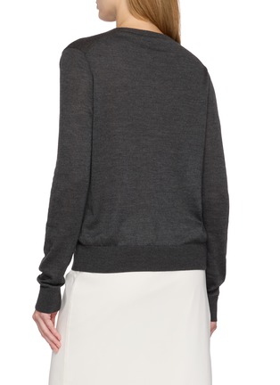 Back View - Click To Enlarge - THE ROW - Ondre V-neck Cashmere Silk Top