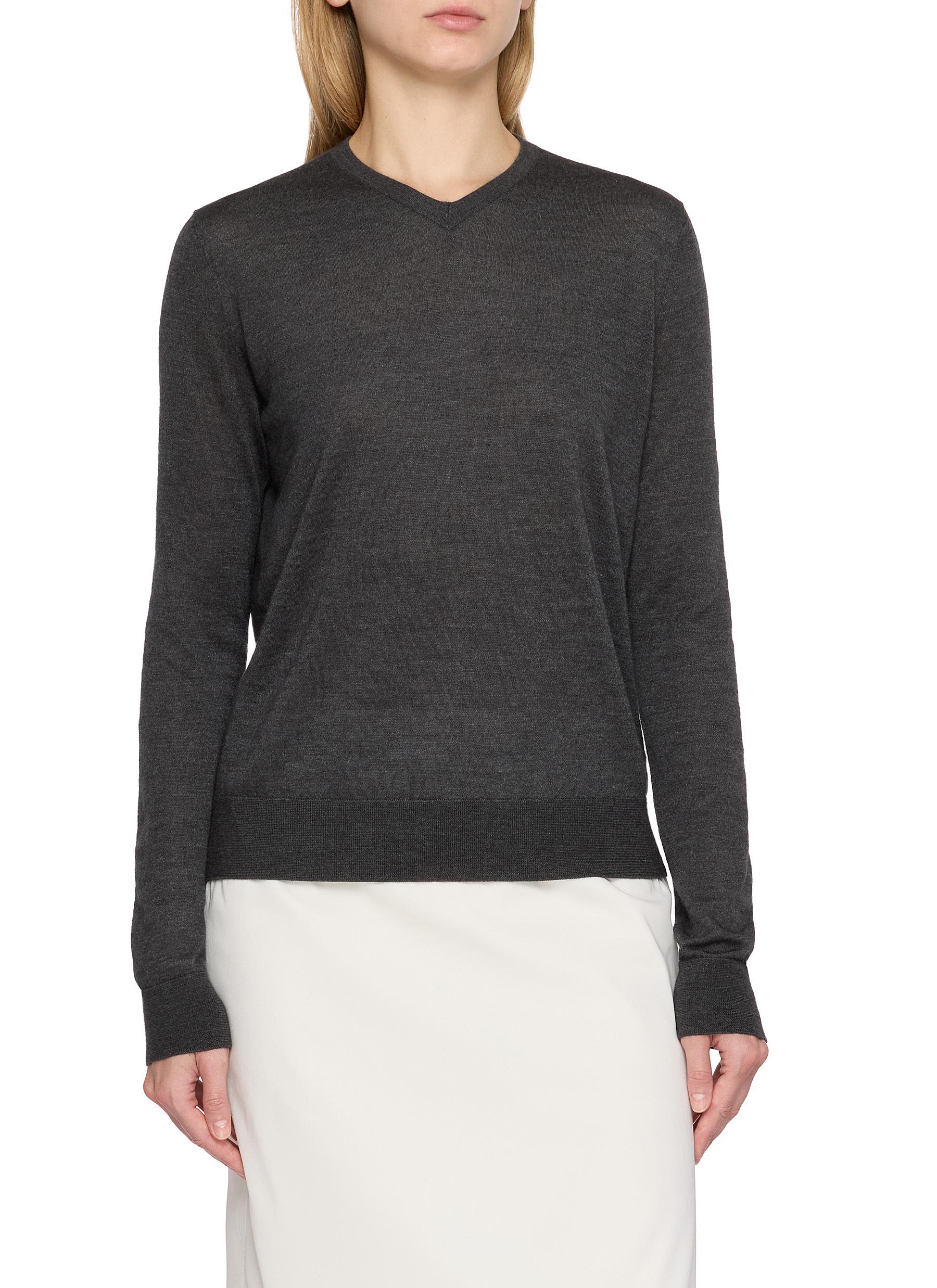 THE ROW | Ondre V-neck Cashmere Silk Top | Women | Lane Crawford