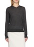 THE ROW Ondre V-neck Cashmere Silk Top