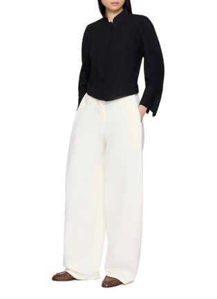 Figure View - Click To Enlarge - THE ROW - Galileo Barrel Cotton Silk Pants