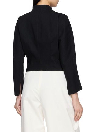 Back View - Click To Enlarge - THE ROW - Bastien Cropped Cotton Jacket