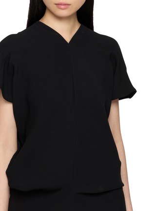  - THE ROW - Jeyra Draped V-Neck Silk Dress