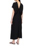 Back View - Click To Enlarge - THE ROW - Jeyra Draped V-Neck Silk Dress