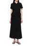 THE ROW Jeyra Draped V-Neck Silk Dress